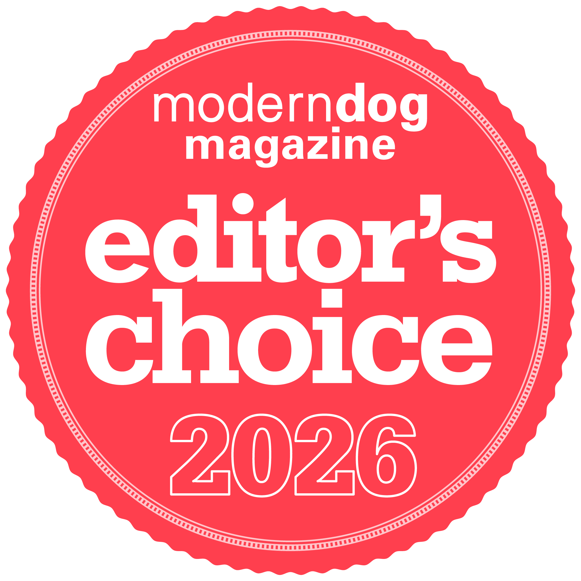 Modern Dog Editor's Choice badge